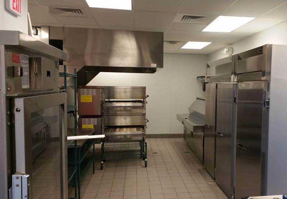 Light fixtures and light construction in a commercial kitchen in idaho falls